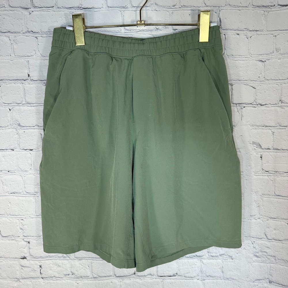 Lululemon Pace Breaker Lined Shorts Mens Green 7 Inch Athletic Running Training